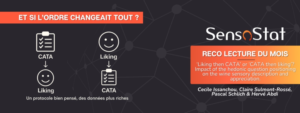Visuel lecture du mois sur Liking then CATA or CATA then Liking